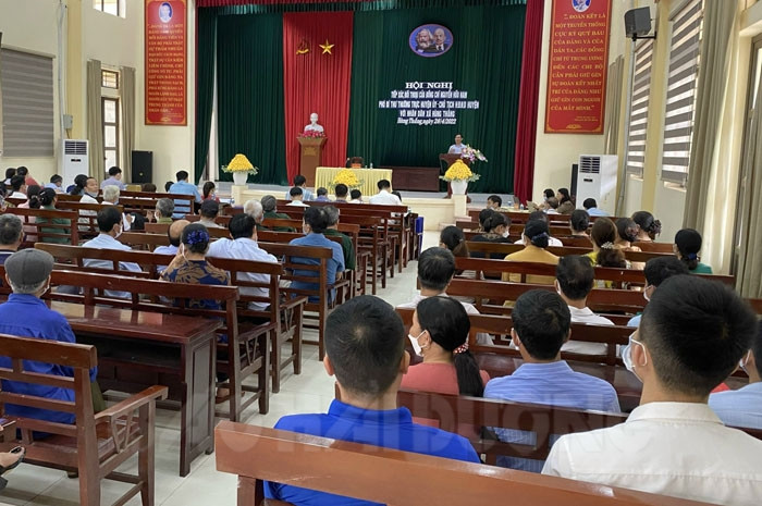 Bình Giang tổ chức 22 cuộc đối thoại của người đứng đầu với nhân dân